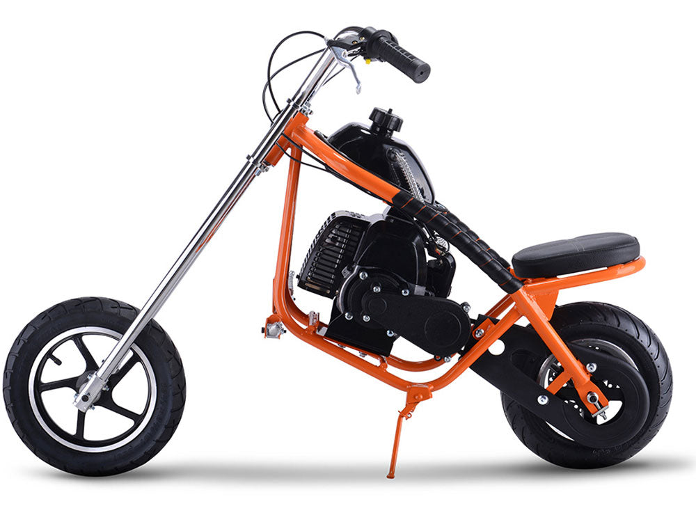 MotoTec 49cc Gas Mini Chopper - Orange