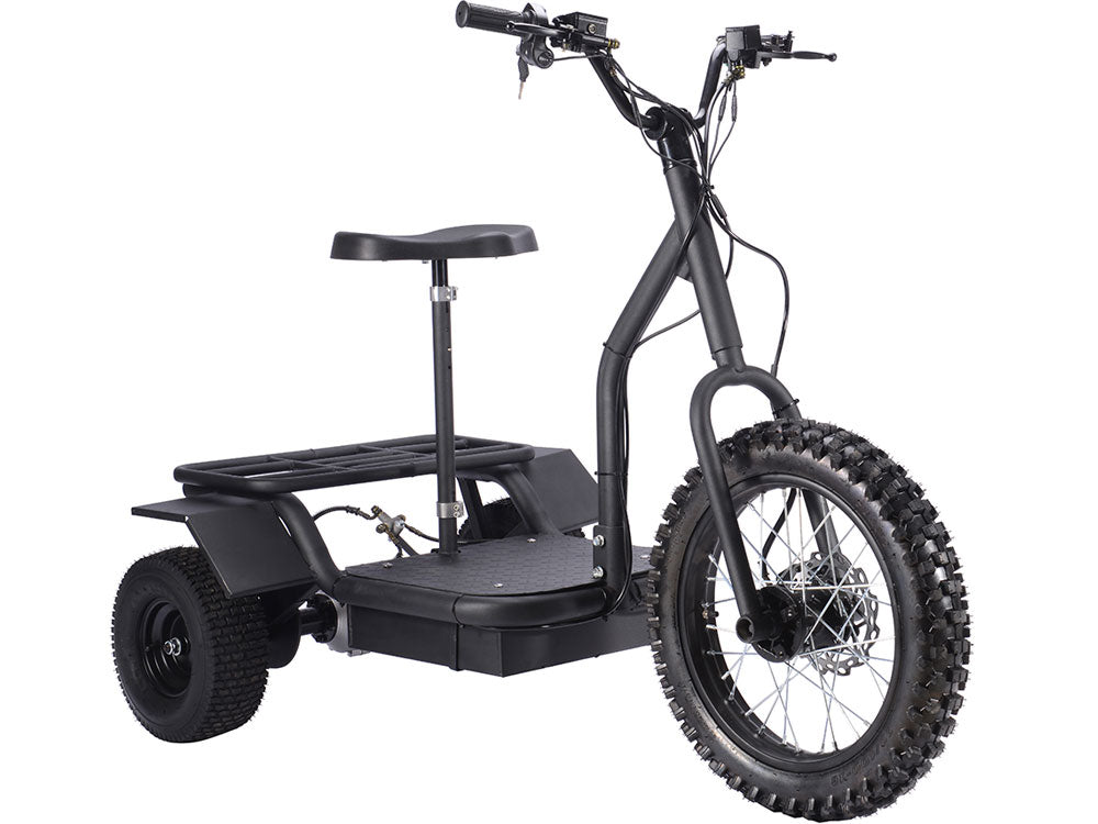 MotoTec Electric Trike 48v 1200w - Black