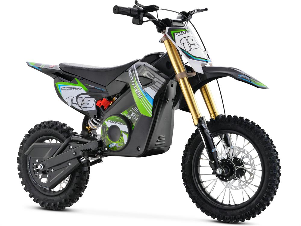 MotoTec 36v Pro Electric Dirt Bike 1000w Lithium - Green