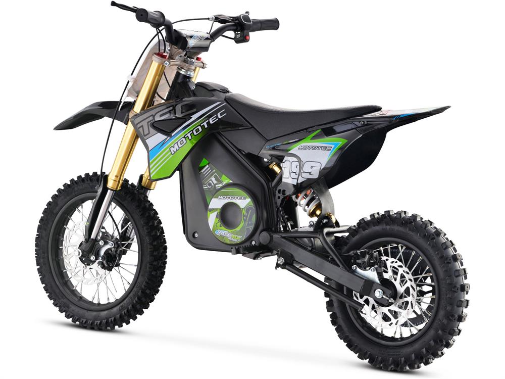 MotoTec 36v Pro Electric Dirt Bike 1000w Lithium - Green