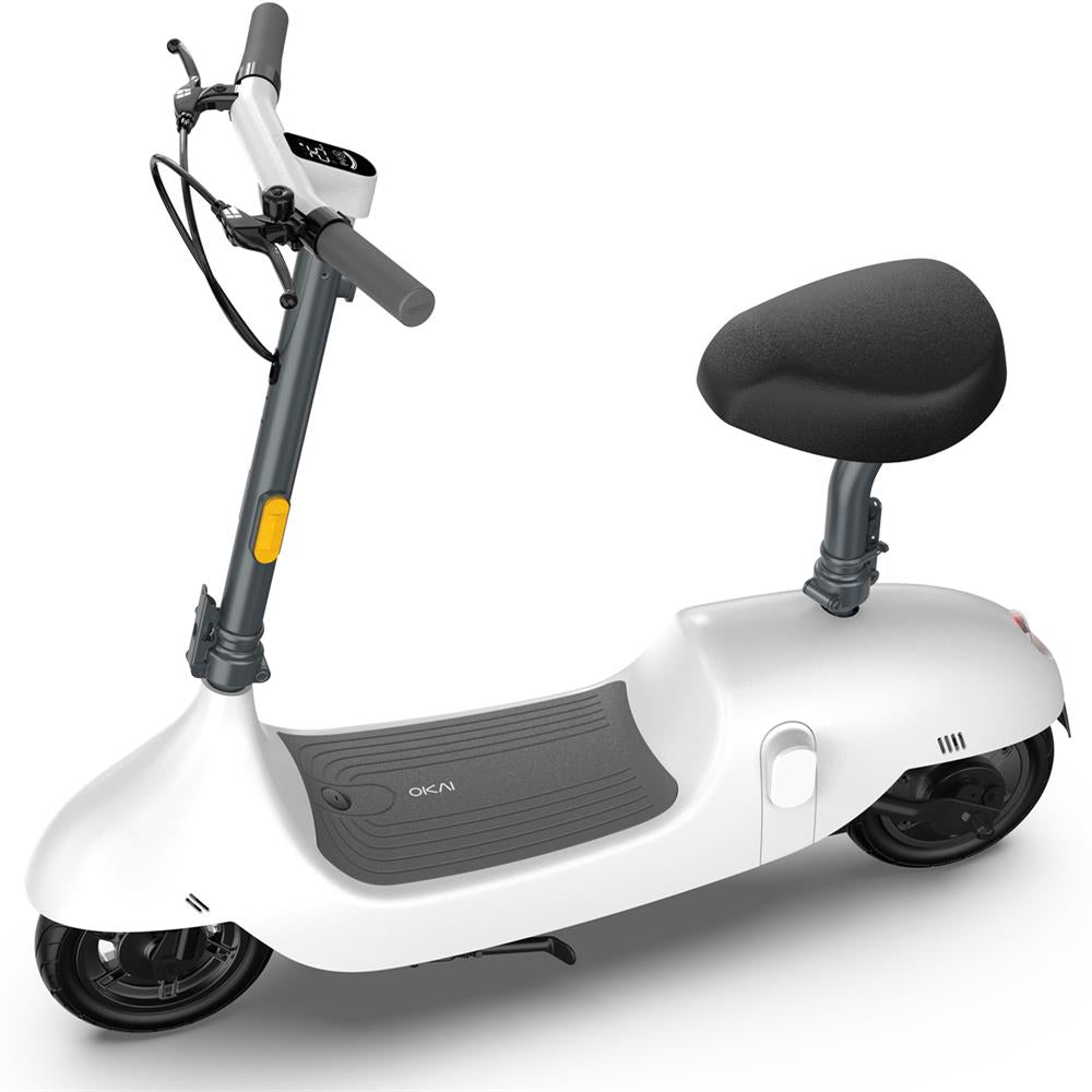 MotoTec Okai Beetle 36v 350w Lithium Electric Scooter - White