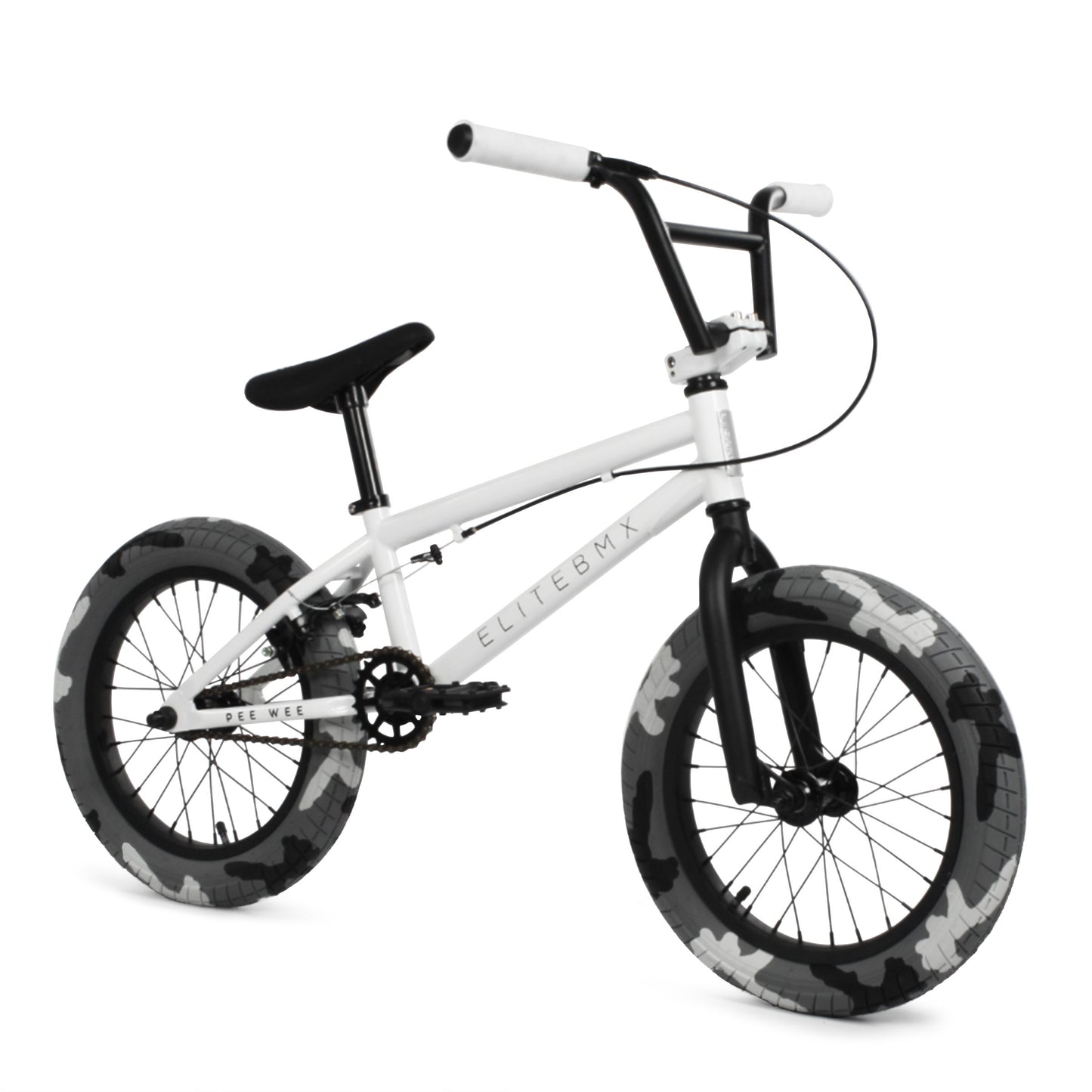 Elite BMX Pee Wee 16" - White Combat