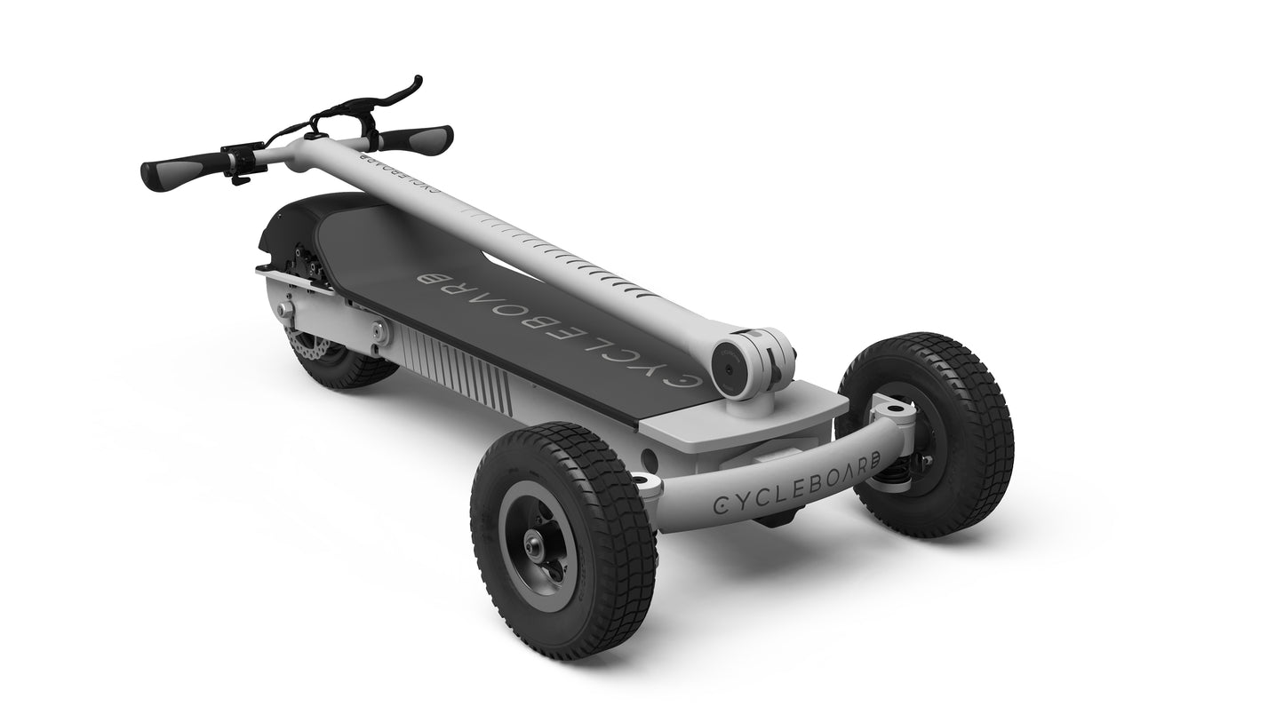 Cycleboard Rover No Limits All-terrain Vehicle - Ghost Grey | All terrain Electric Vehicle | Electric Scooter | Cycleboard Scooter | Bike Lover USA