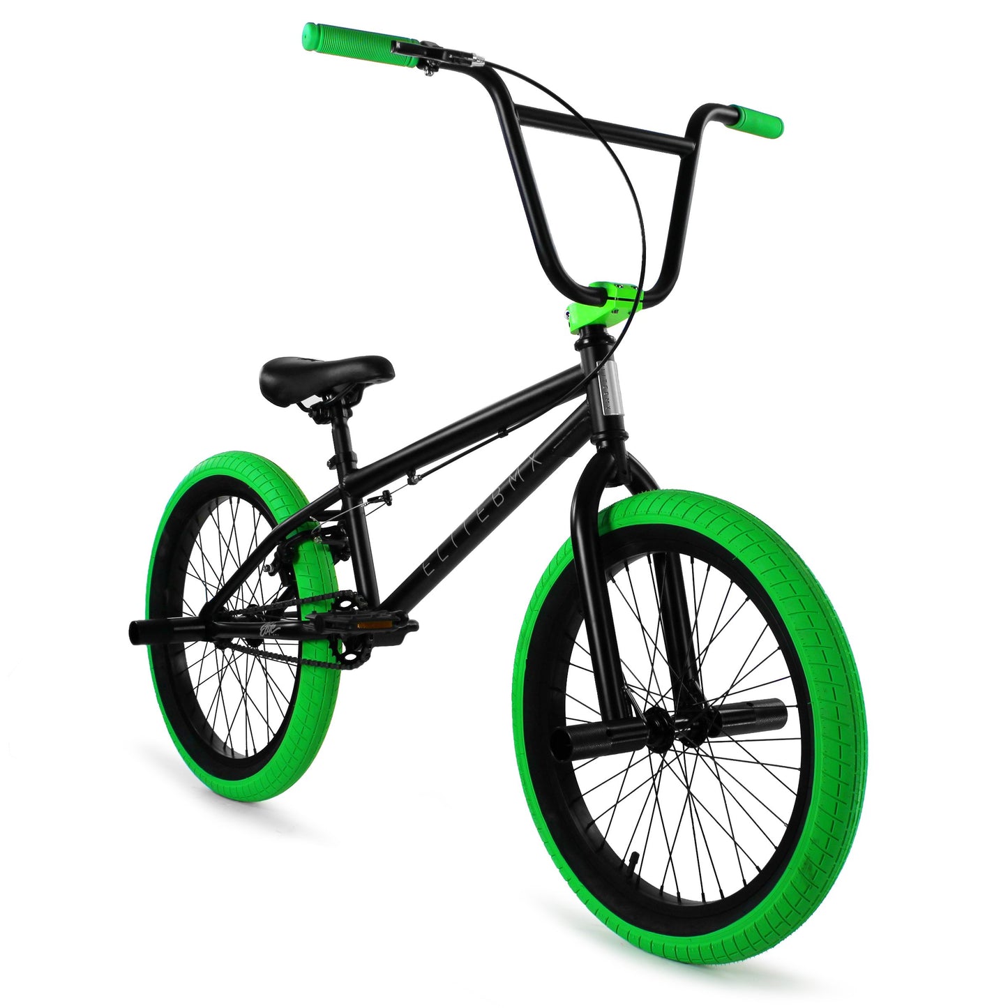 Elite BMX Stealth - Black Green | Freestyle BMX Bikes | Freestyle Bikes | Freestyle BMX | Stealth Bike | Stealth BMX | BMX Bikes | Elite Bikes | Elite BMX Bikes | Bike Lovers USA