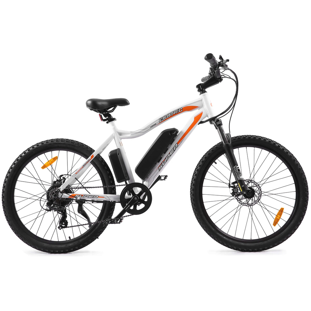 UL Certified-Ecotric Leopard Electric Mountain Bike - White
