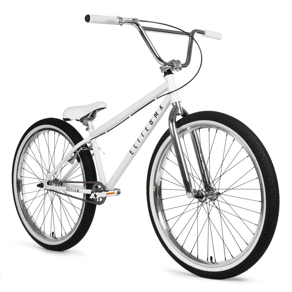 Elite BMX Outlaw - White Chrome | Freestyle 26" BMX Bike | Outlaw BMX Bike | Elite BMX Outlaw Bikes | Outlaw Bike | Elite BMX Bike | BMX Bikes | Elite Bikes | Affordable Bikes | Affordable BMX Bikes | Bike Lover USA