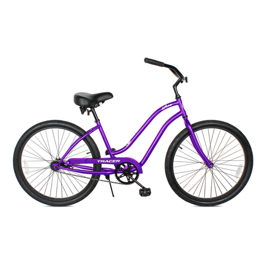 Tracer ACE-F 26" Beach Cruiser Bikes Single Speed - Purple | Beach Cruiser Bikes | Cruiser Bikes | Beach Bikes | Single Speed | Adult Bike | Bike Lover USA