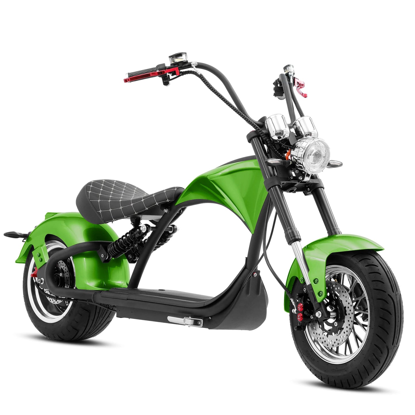 M1P Fat Tire Electric Citycoco Scooter - Apple Green
