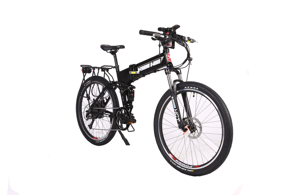 X-Treme Baja 48 Volt Folding Electric Mountain Bicycle-Black