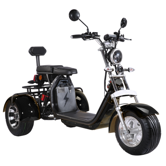 CP3 Trik 2000w Electric Three Wheel Scooter - Black