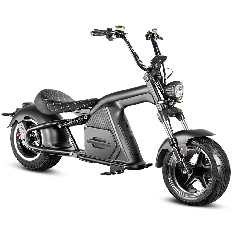 M8 Electric Chopper Scooter - Matte Black