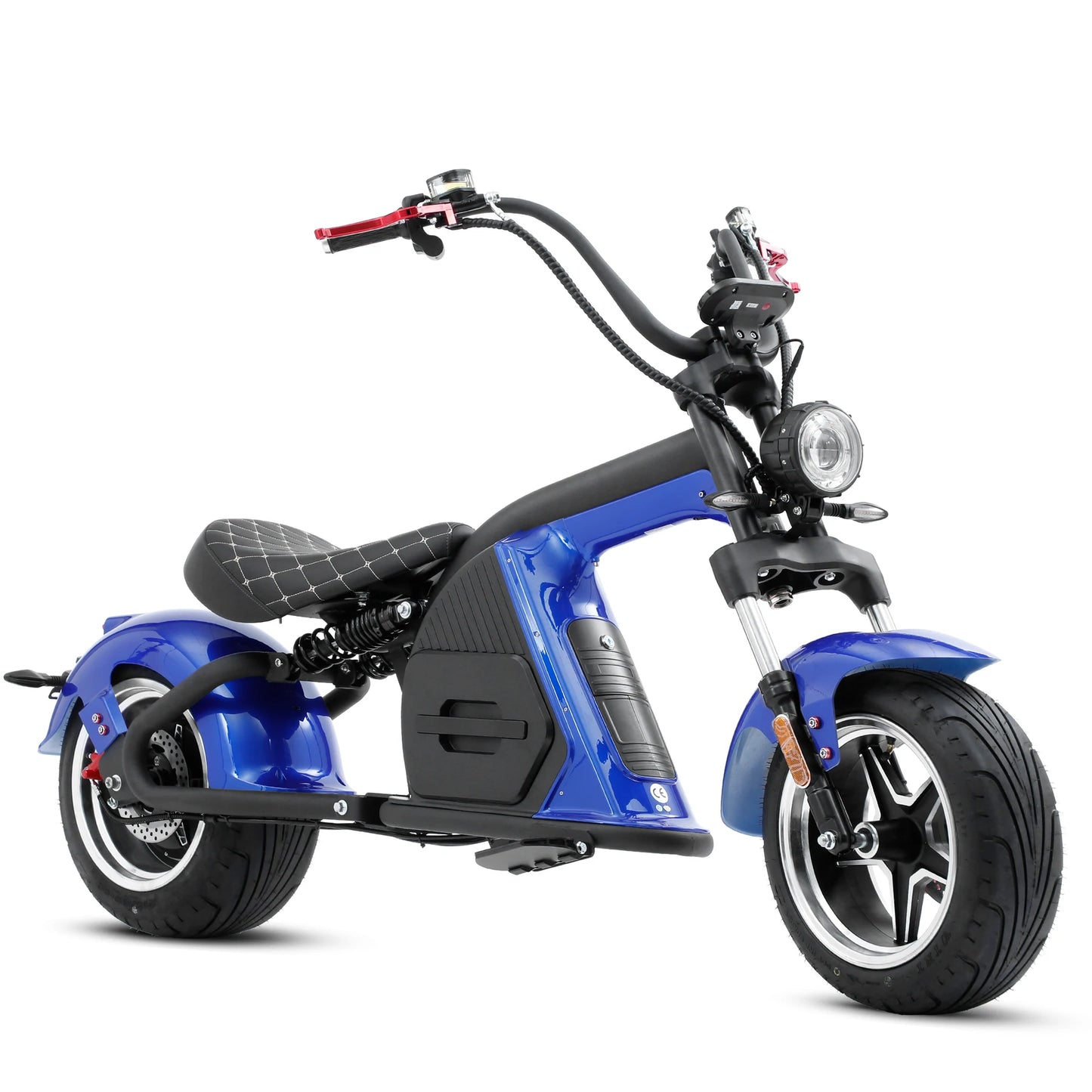 M8 Electric Chopper Scooter - Blue