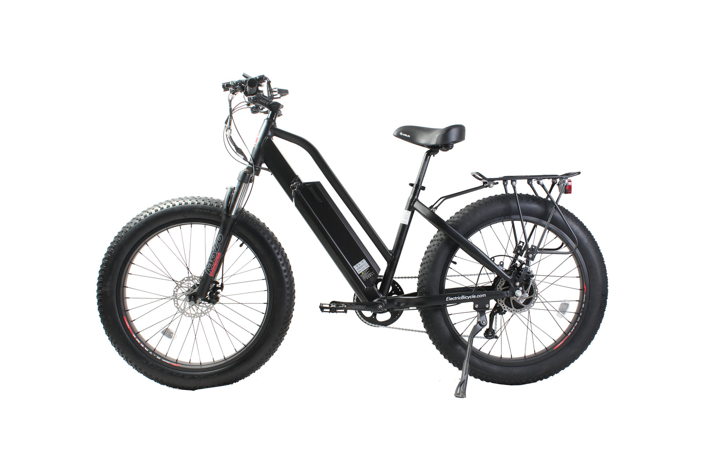 X-Treme Boulderado 48 Volt 10 Amp Fat Tire Step-Through Electric Mountain Bicycle-Black