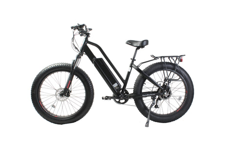 X-Treme Boulderado 48V 17Ah Fat Tire Step-Through Electric Mountain Bicycle 500W Rear Hub Motor 25 mph LiFePO4 Battery