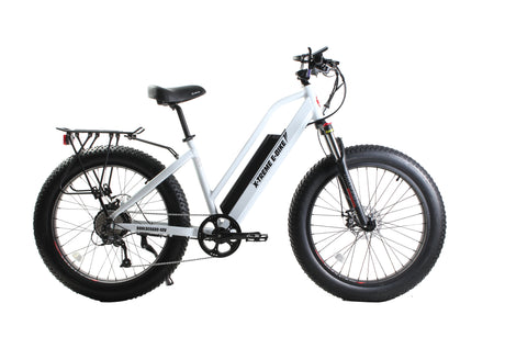 X-Treme Boulderado 48V 17Ah Fat Tire Step-Through Electric Mountain Bicycle 500W Rear Hub Motor 25 mph LiFePO4 Battery