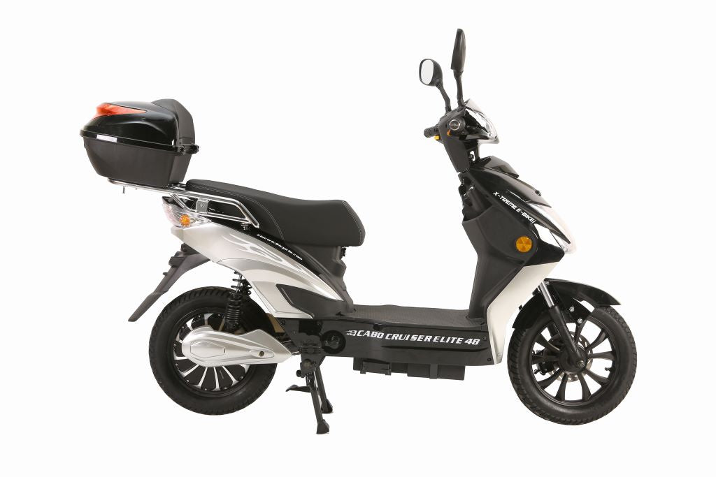 X-Treme Cabo Cruiser Elite 48 Volt Electric Bicycle Scooter-Black
