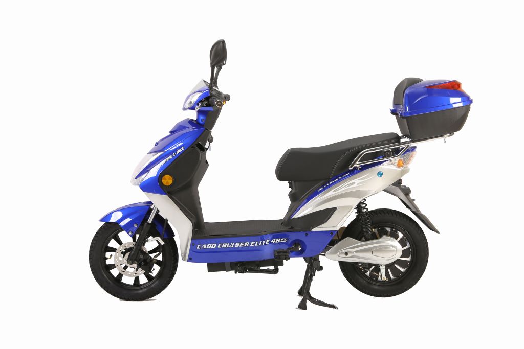 X-Treme Cabo Cruiser Elite 48 Volt Electric Bicycle Scooter-Blue