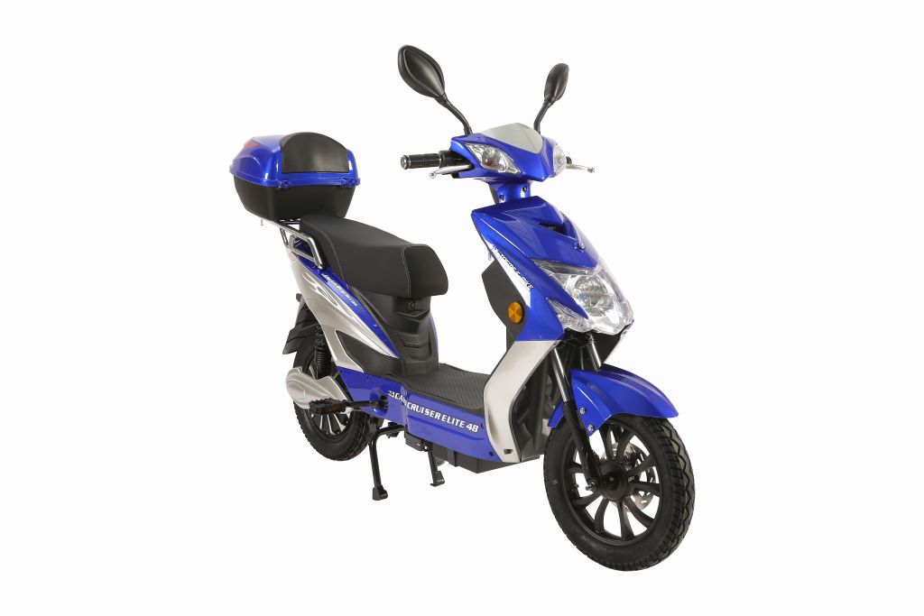 X-Treme Cabo Cruiser Elite 48 Volt Electric Bicycle Scooter-Blue