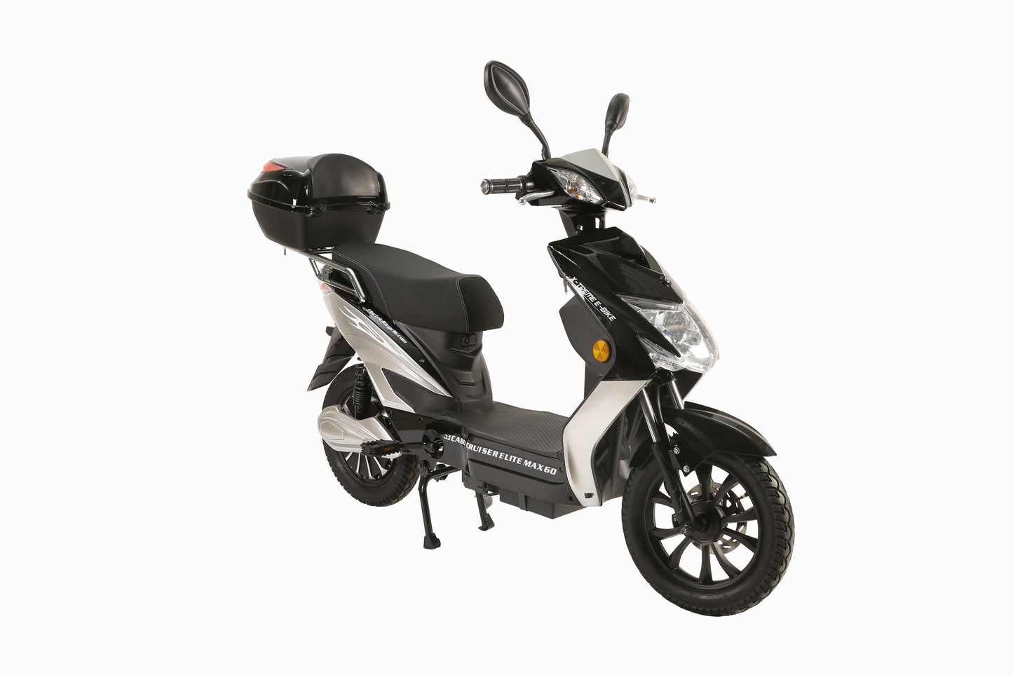 X-Treme Cabo Cruiser Elite Max 60 Volt Electric Bicycle Scooter-Black