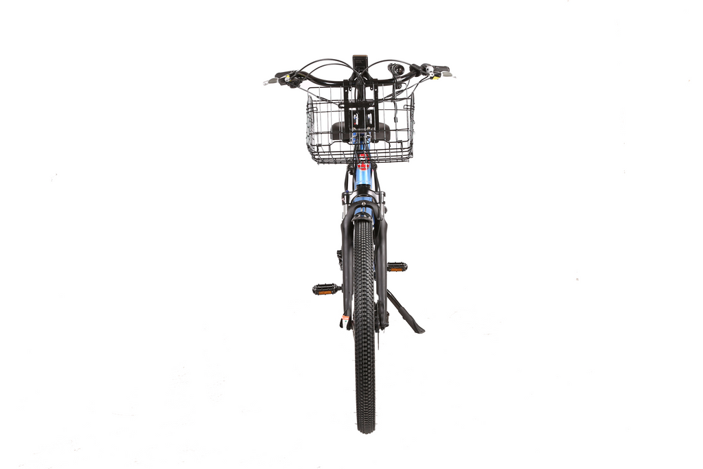 X-Treme Catalina 48 Volt Electric Step-Through Beach Cruiser Bicycle-Blue