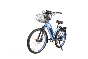 X-Treme Catalina 48V Electric Step-Through Beach Cruiser Bicycle 500W Rear Hub Motor 25 mph 48V 10.4Ah LiFePO4 Battery