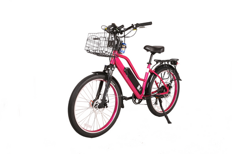 X-Treme Catalina 48V Electric Step-Through Beach Cruiser Bicycle 500W Rear Hub Motor 25 mph 48V 10.4Ah LiFePO4 Battery