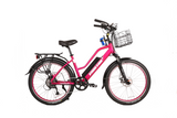 X-Treme Catalina 48V Electric Step-Through Beach Cruiser Bicycle 500W Rear Hub Motor 25 mph 48V 10.4Ah LiFePO4 Battery