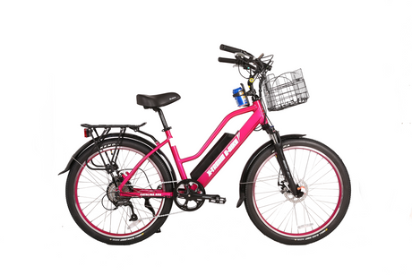 X-Treme Catalina 48V Electric Step-Through Beach Cruiser Bicycle 500W Rear Hub Motor 25 mph 48V 10.4Ah LiFePO4 Battery
