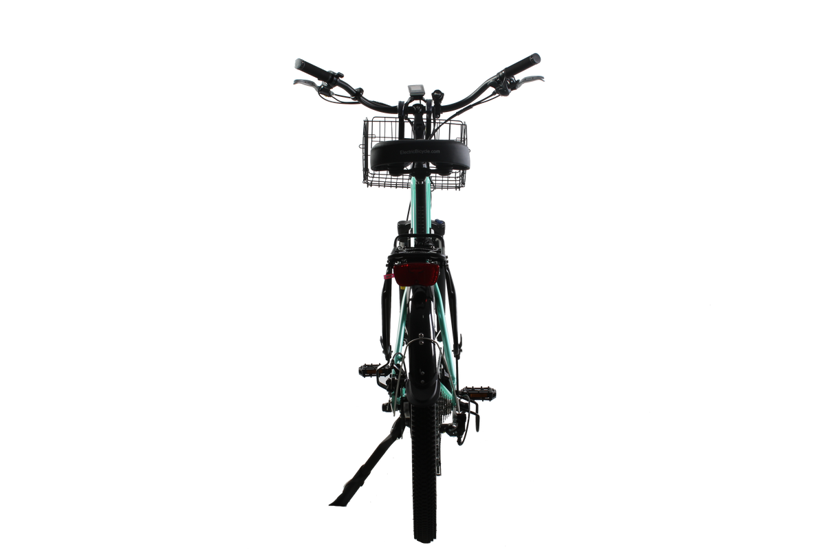 X-Treme Catalina 48V Electric Step-Through Beach Cruiser Bicycle 500W Rear Hub Motor 25 mph 48V 10.4Ah LiFePO4 Battery