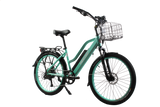 X-Treme Catalina 48V Electric Step-Through Beach Cruiser Bicycle 500W Rear Hub Motor 25 mph 48V 10.4Ah LiFePO4 Battery