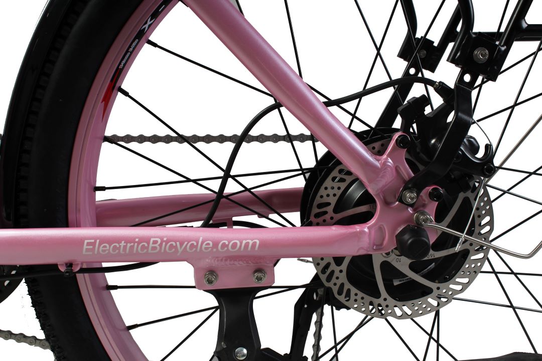 X-Treme Catalina 48V Electric Step-Through Beach Cruiser Bicycle 500W Rear Hub Motor 25 mph 48V 10.4Ah LiFePO4 Battery