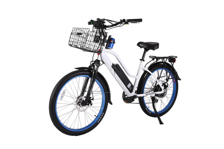 X-Treme Catalina 48V Electric Step-Through Beach Cruiser Bicycle 500W Rear Hub Motor 25 mph 48V 10.4Ah LiFePO4 Battery