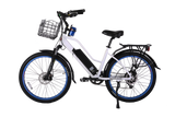 X-Treme Catalina 48V Electric Step-Through Beach Cruiser Bicycle 500W Rear Hub Motor 25 mph 48V 10.4Ah LiFePO4 Battery