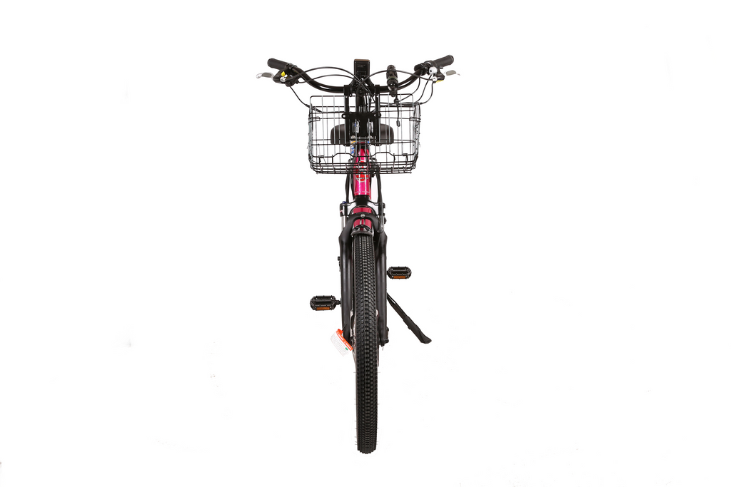 X-Treme Catalina 48 Volt Electric Step-Through Beach Cruiser Bicycle-Pink