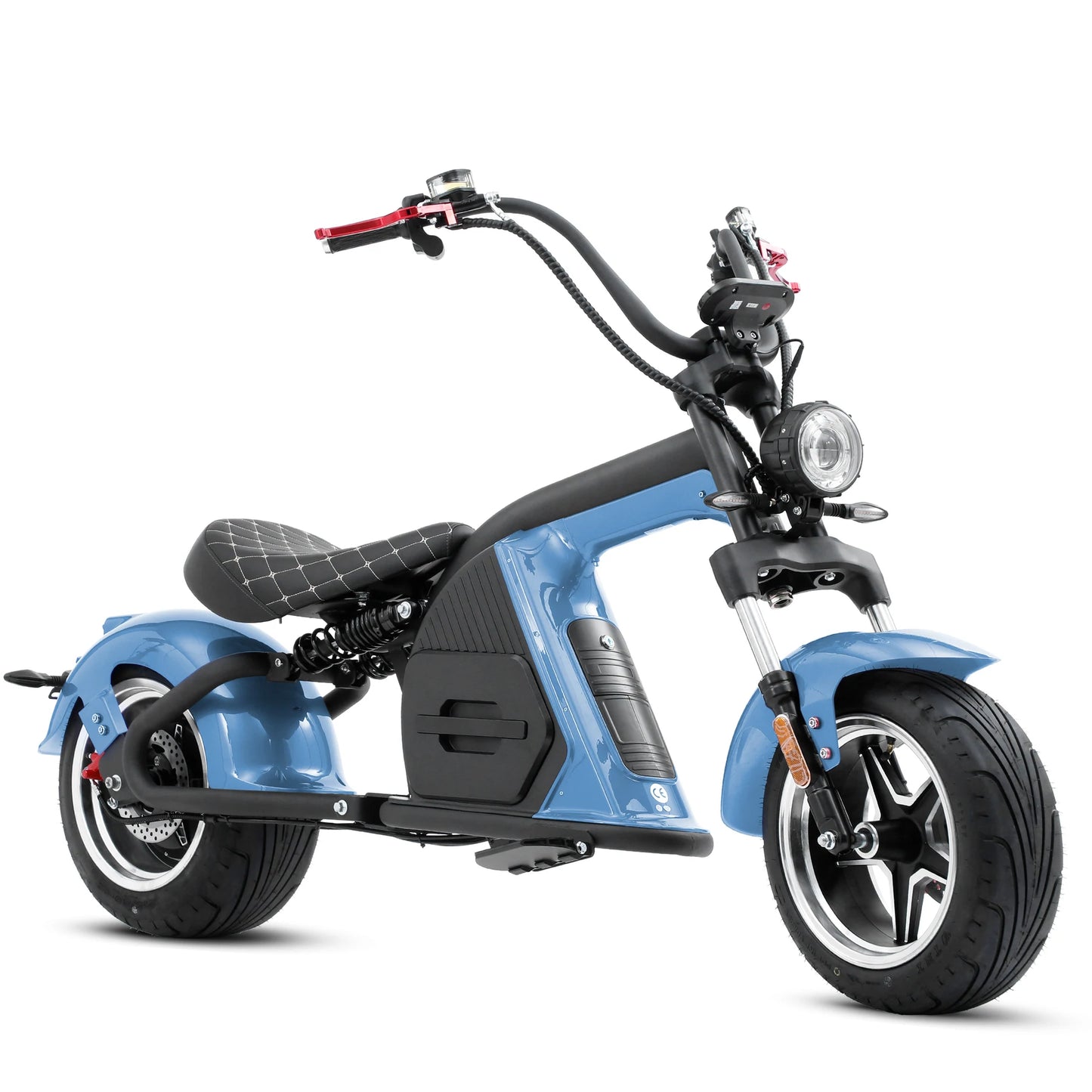 M8 Electric Chopper Scooter - Crystal Blue