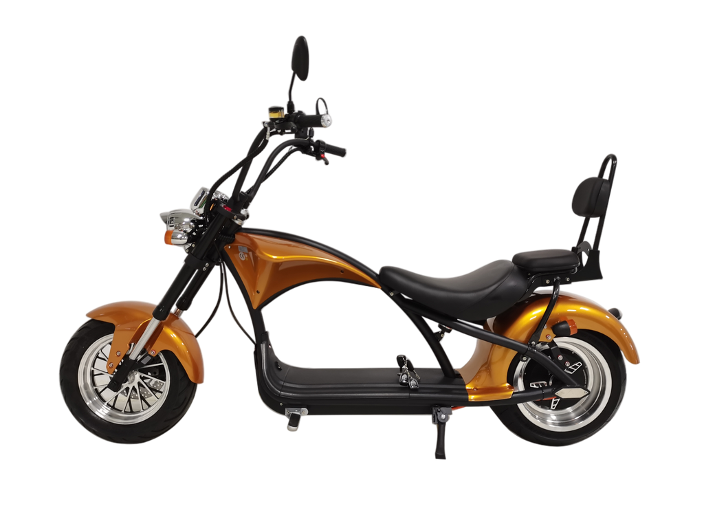 M1 2 Seater 2000W 30Ah Citycoco Electric Scooter - Gold