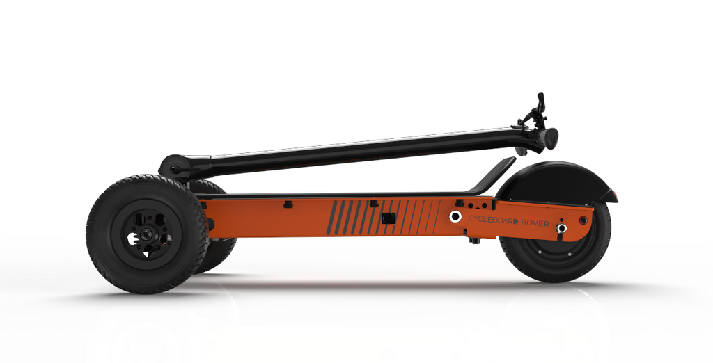 Cycleboard Rover No Limits All-terrain Vehicle - Gunmetal Grey / Burnt Orange | All terrain Electric Vehicle | Electric Scooter | Cycleboard Scooter Folding Scooter | Bike Lover USA