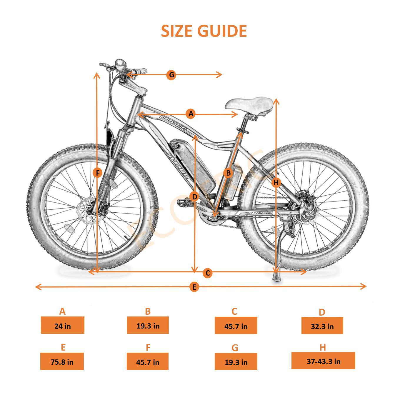 UL Certified - Ecotric Rocket Fat Tire Beach Snow Electric Bike