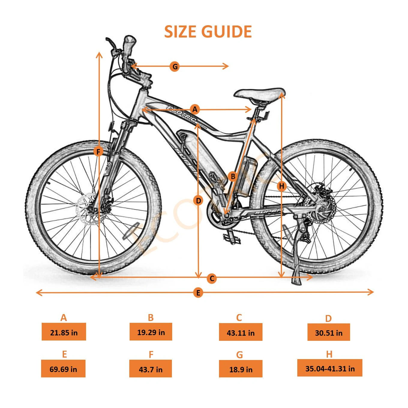 UL Certified - Ecotric Leopard Electric Mountain Bike