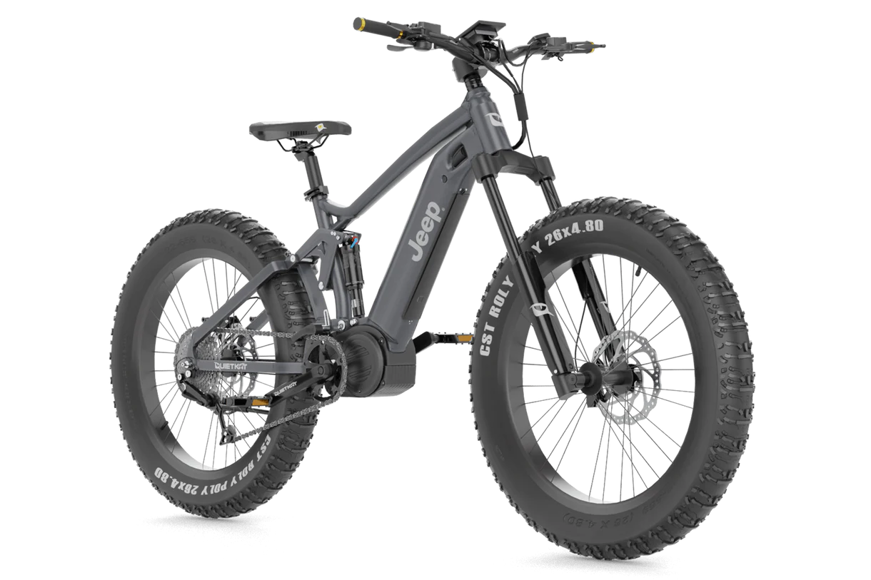 Quietkat Jeep E-Bike - Charcoal | Electric Mountain Bike | Bike Lover USA