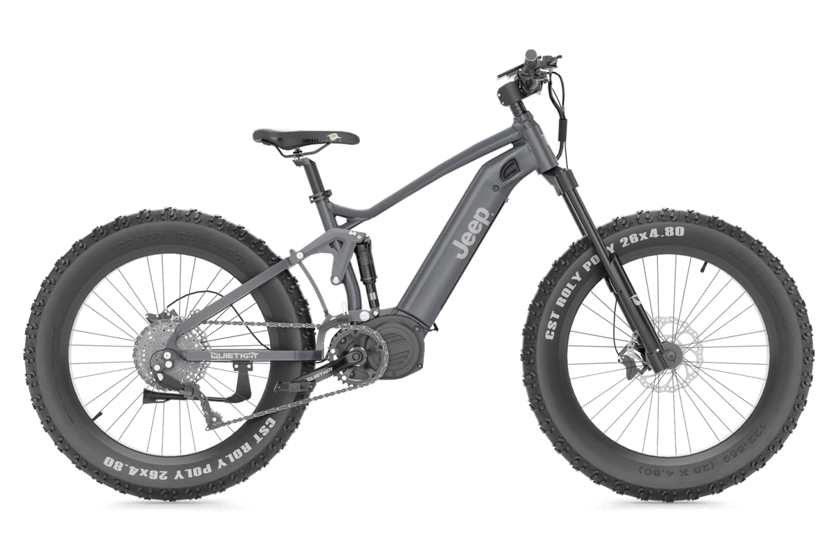 Quietkat Jeep E-Bike - Charcoal | Electric Mountain Bike | Bike Lover USA