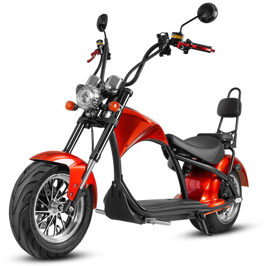 M1 2 Seater 2000W 30Ah Citycoco Electric Scooter - Orange