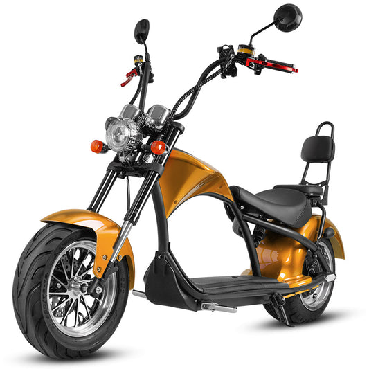 M1 2 Seater 2000W 30Ah Citycoco Electric Scooter - Gold