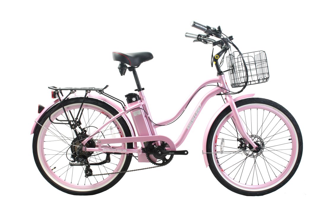 X-Treme Malibu Elite Max 36V Beach Cruiser Electric Bike 350W Rear Hub Motor 20 mph 36V 10Ah LiFePO4 Battery