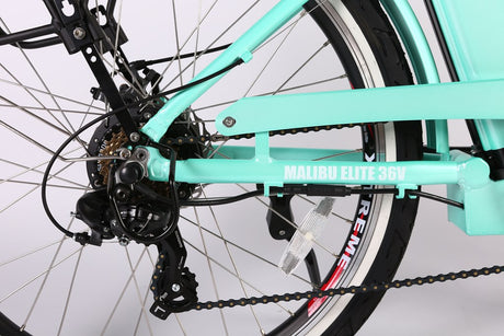 X-Treme Malibu Elite Max 36V Beach Cruiser Electric Bike 350W Rear Hub Motor 20 mph 36V 10Ah LiFePO4 Battery
