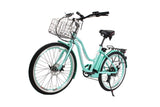 X-Treme Malibu Elite Max 36V Beach Cruiser Electric Bike 350W Rear Hub Motor 20 mph 36V 10Ah LiFePO4 Battery