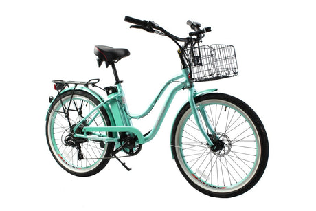 X-Treme Malibu Elite Max 36V Beach Cruiser Electric Bike 350W Rear Hub Motor 20 mph 36V 10Ah LiFePO4 Battery