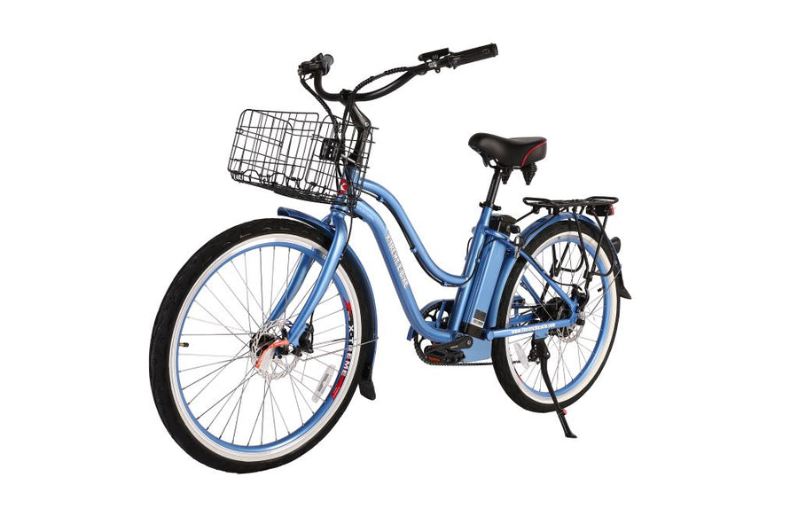 X-Treme Malibu Elite Max 36 Volt Beach Cruiser Electric Bike - Bubblegum Pink | Bike Lovers USA