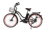 X-Treme Malibu Elite Max 36V Beach Cruiser Electric Bike 350W Rear Hub Motor 20 mph 36V 10Ah LiFePO4 Battery