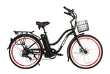 X-Treme Malibu Elite Max 36V Beach Cruiser Electric Bike 350W Rear Hub Motor 20 mph 36V 10Ah LiFePO4 Battery